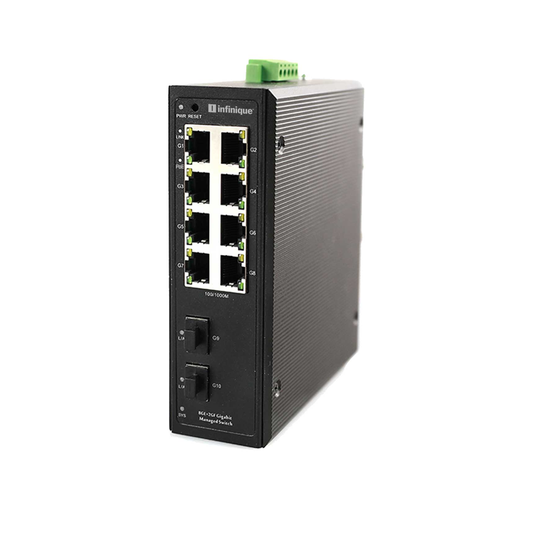 Infinique 10 Ports Managed Network Switch
